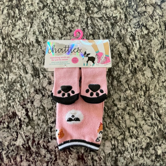 chatties Accessories New Chatties Matching Pet Owner Sock Set